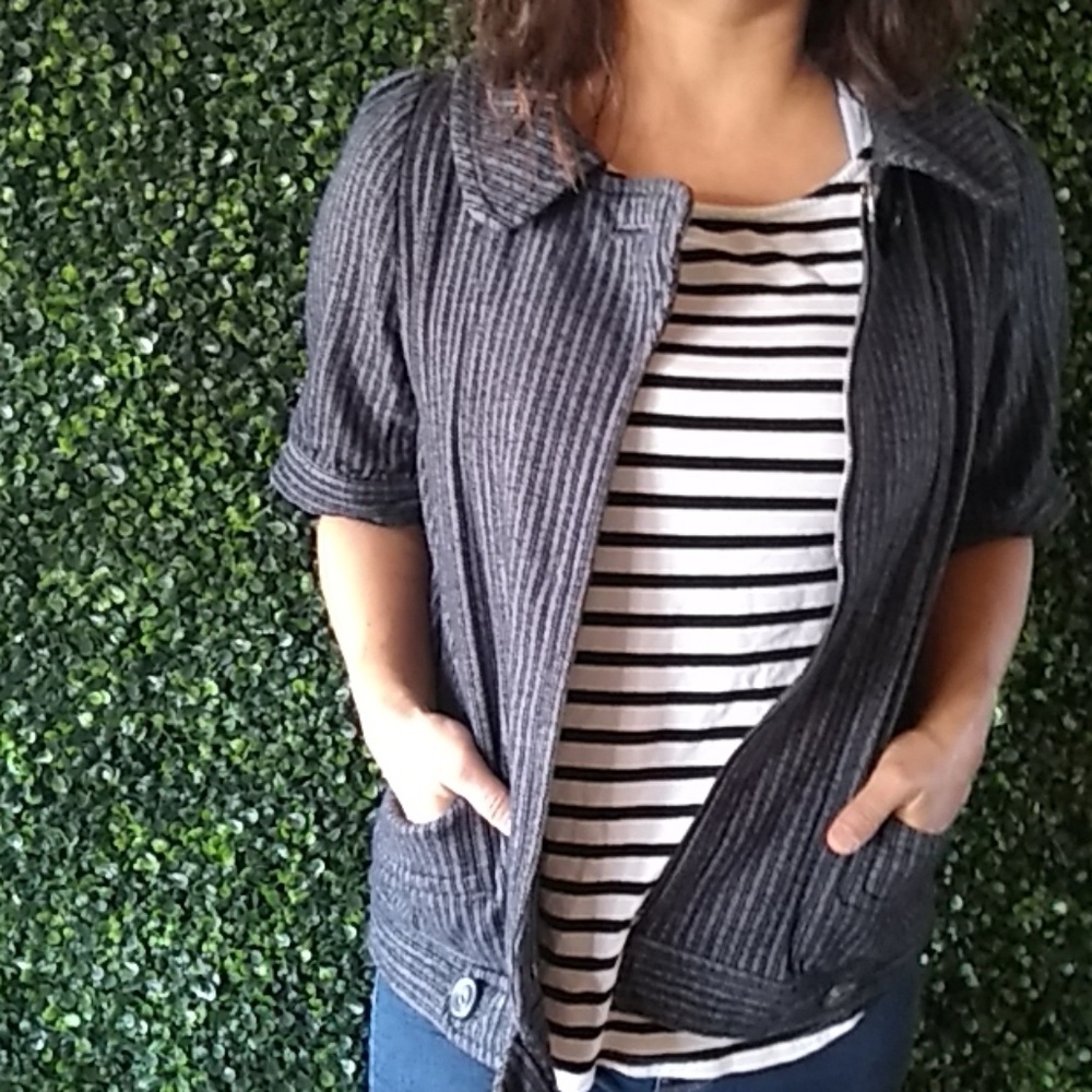 Blazer with short sleeves